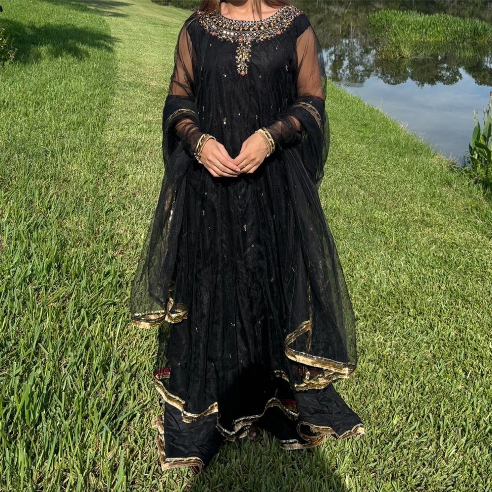 Black Indian/Pakistani Sharara set